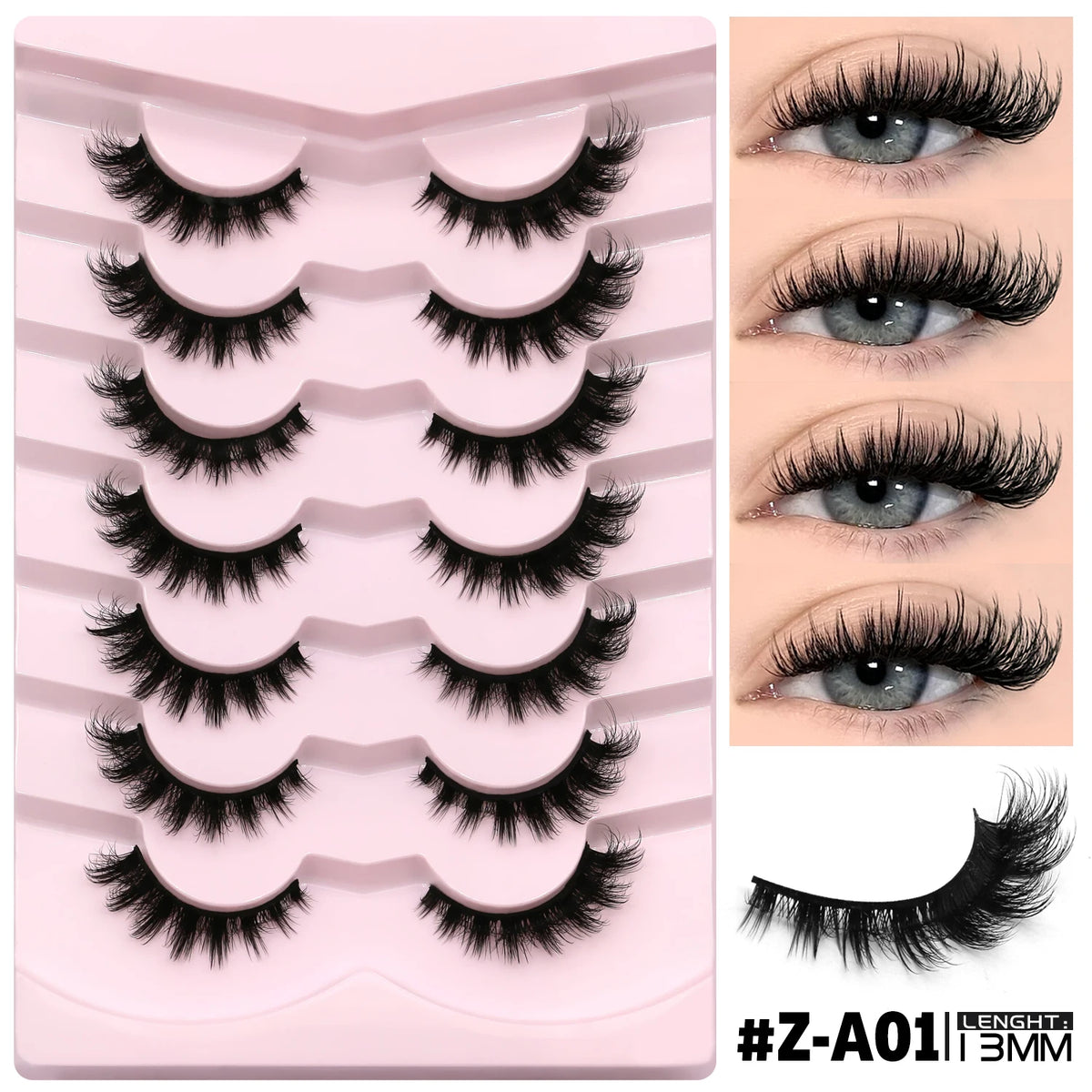 Luxurious 3D Mink Effect False Eyelashes