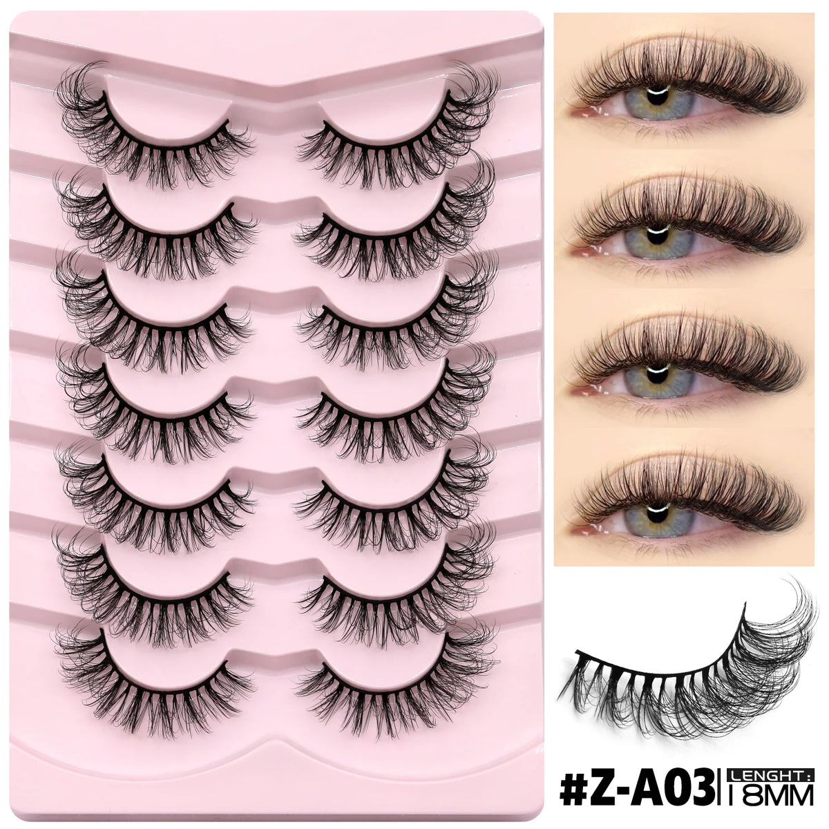 Luxurious 3D Mink Effect False Eyelashes