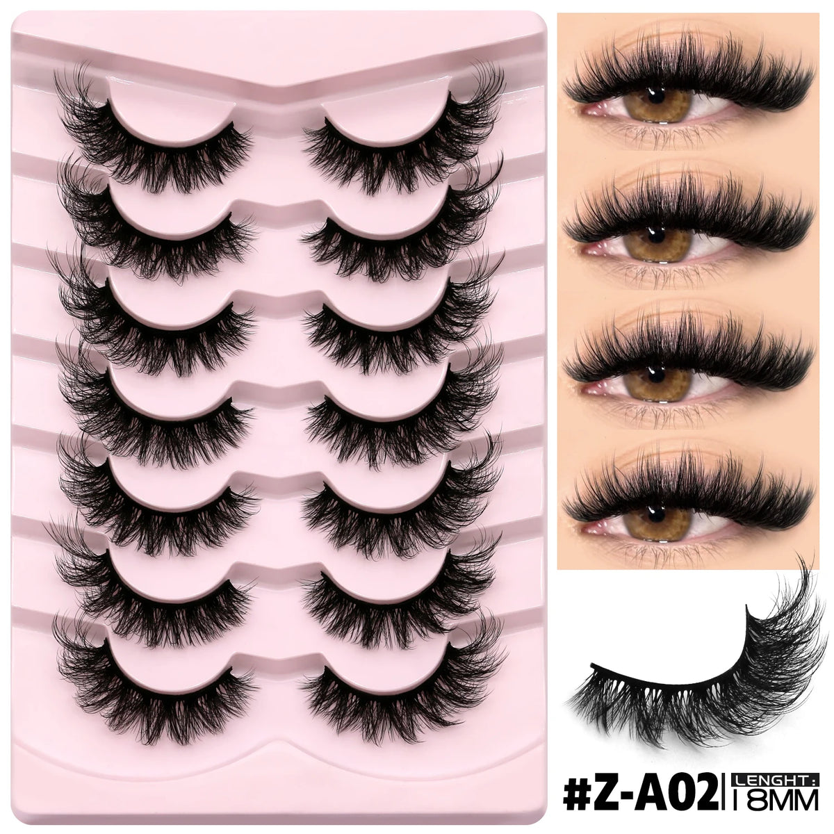 Luxurious 3D Mink Effect False Eyelashes